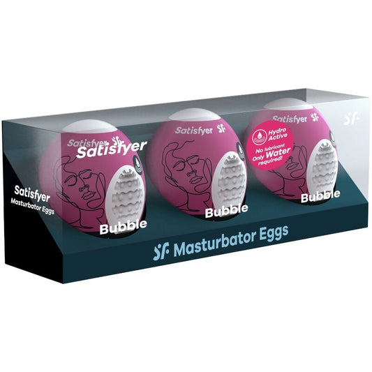 SATISFYER - 3 UOVA MASTURBATORI A BOLLE