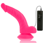 DIVERSIA - DILDO REALISTICO FLESSIBILE VIBRANTE ROSA 21,5 CM -O- 4,5 CM