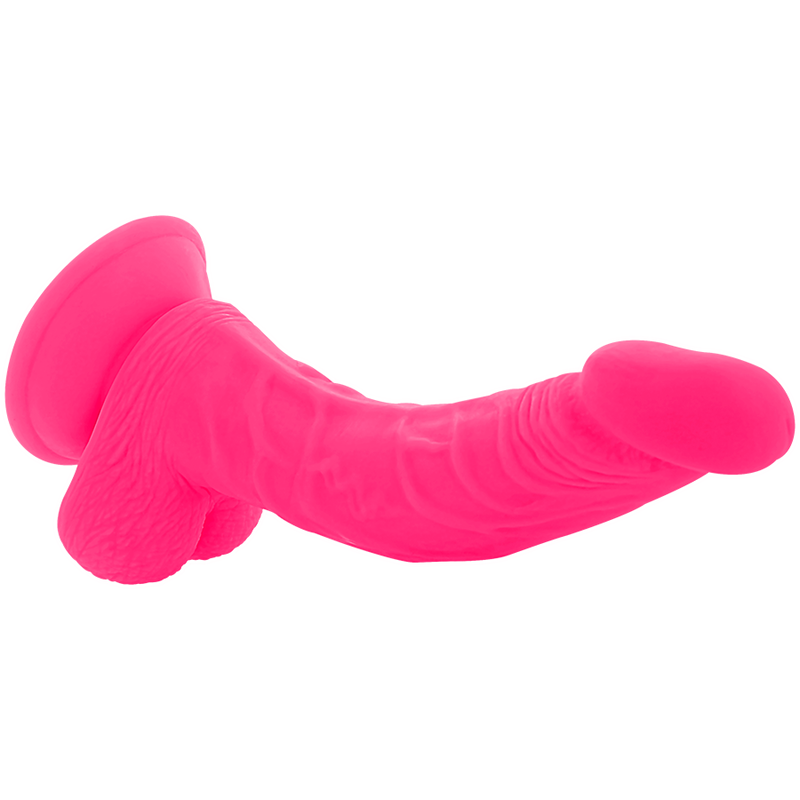 DIVERSIA - DILDO REALISTICO FLESSIBILE VIBRANTE ROSA 21,5 CM -O- 4,5 CM