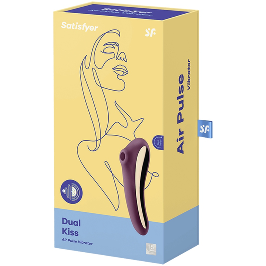 SATISFYER - STIMOLATORE CLITORIDEO DUAL KISS VIOLA