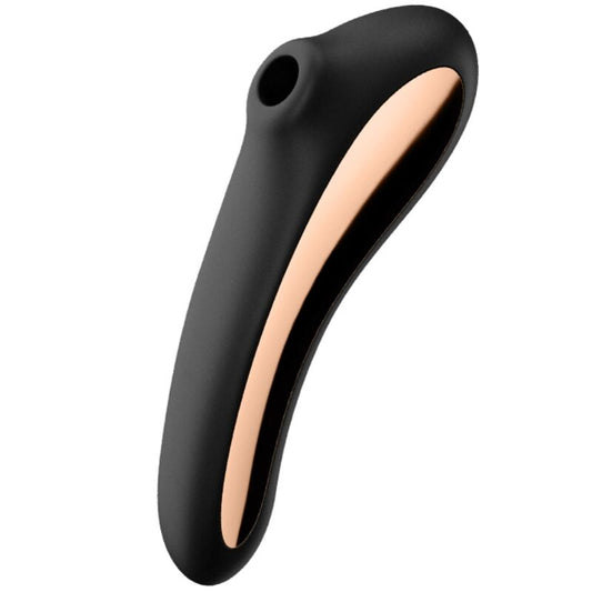 SATISFYER - STIMOLATORE CLITORIDEO DUAL KISS NERO