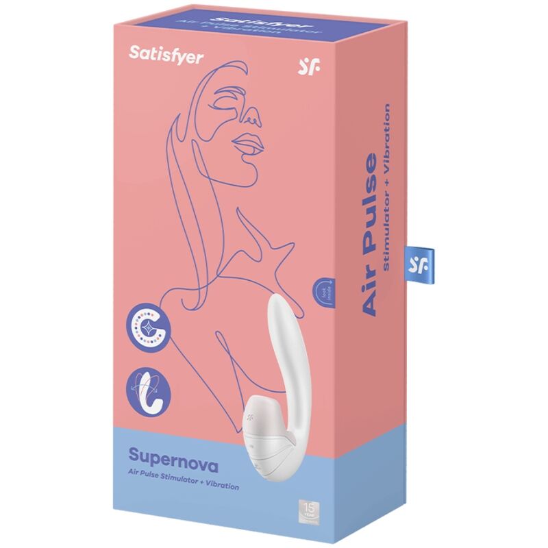 SATISFYER - SUPERNOVA STIMOLATORE E VIBRATORE ROSA