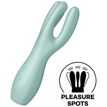 SATISFYER - VIBRATORE VERDE A TRE 3 VIBRATORI