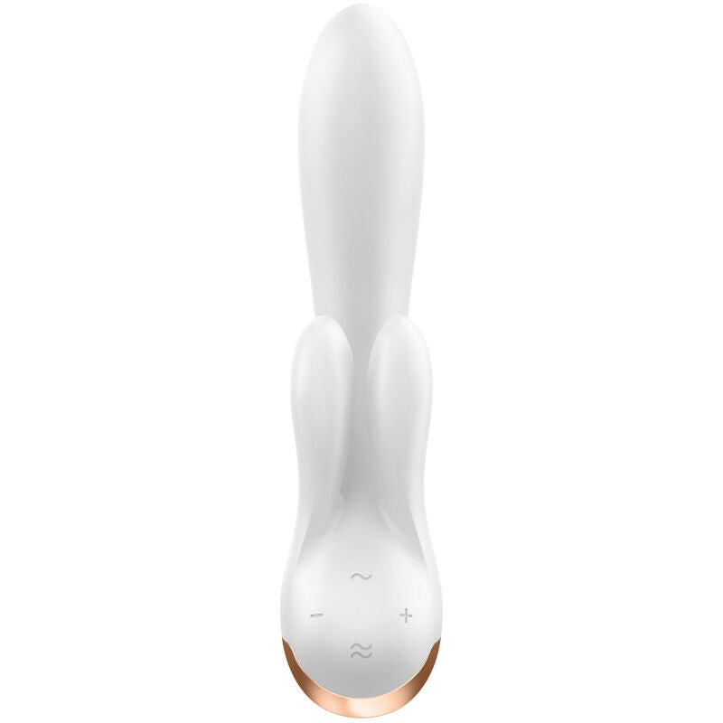 SATISFYER - VIBRATORE DOPPIO FLEX APP NERO