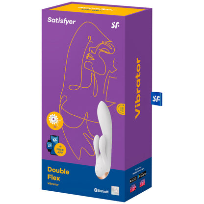 SATISFYER - VIBRATORE DOPPIO FLEX APP NERO