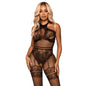 LEG AVENUE - BODYSTOCKING CON COLLO ALTO TAGLIA UNICA - NERO