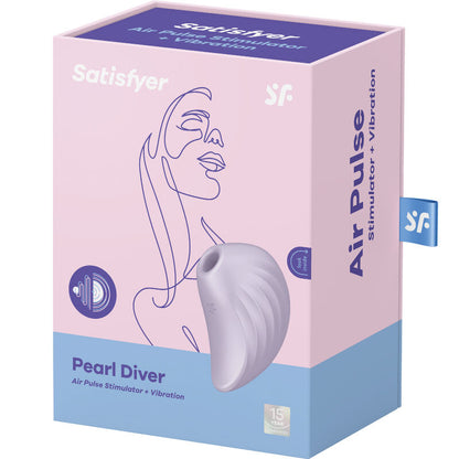 SATISFYER - PEARL DIVER ESTIMULADOR E VIBRADOR VIOLETA