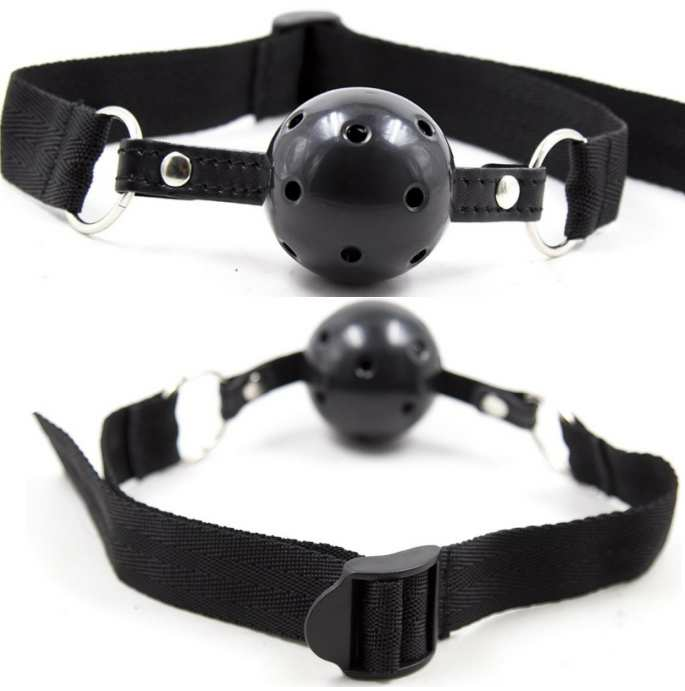 OHMAMA FETISH - BALL GAG IN TESSUTO NERO TRASPIRANTE