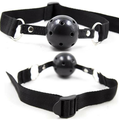 OHMAMA FETISH - BALL GAG IN TESSUTO NERO TRASPIRANTE