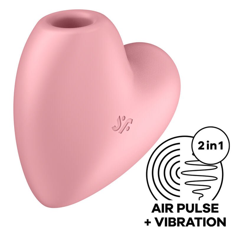 SATISFYER - CUTIE HEART STIMOLATORE E VIBRATORE ROSA