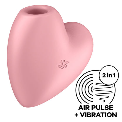 SATISFYER - CUTIE HEART STIMOLATORE E VIBRATORE ROSA