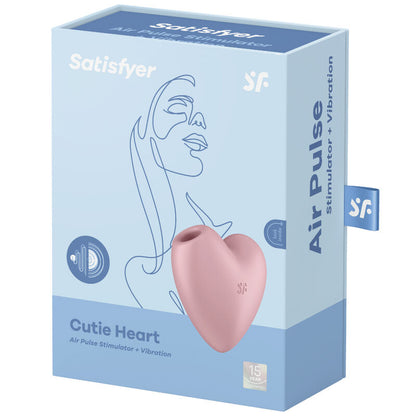 SATISFYER - CUTIE HEART STIMOLATORE E VIBRATORE ROSA