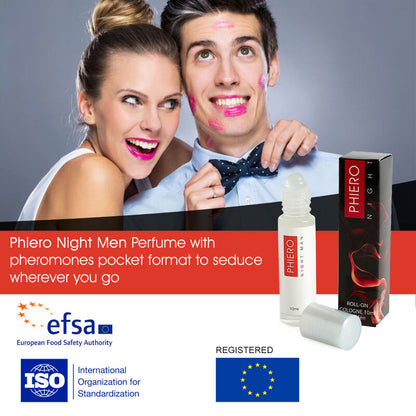 500 COSMETICI - PHIERO NIGHT MAN PROFUMO FEROMONI UOMO CON ROLL-ON
