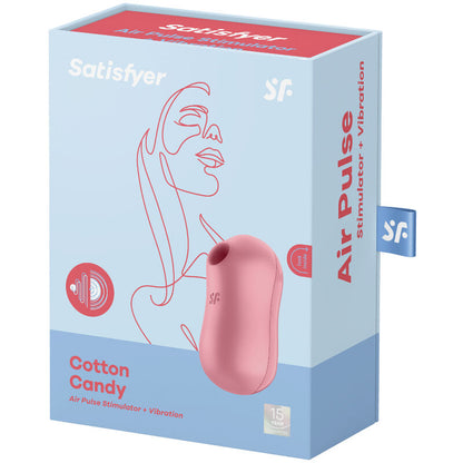 SATISFYER - STIMOLATORE E VIBRATORE ZUCCHERO FILATO ROSA