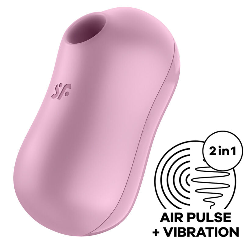 SATISFYER - STIMOLATORE E VIBRATORE ZUCCHERO FILATO ROSA