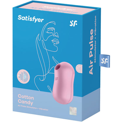 SATISFYER - STIMOLATORE E VIBRATORE ZUCCHERO FILATO ROSA