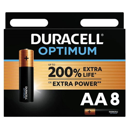 DURACELL - OPTIMUM 200 AA BATTERIA ALCALINE LR6 BLISTER*8