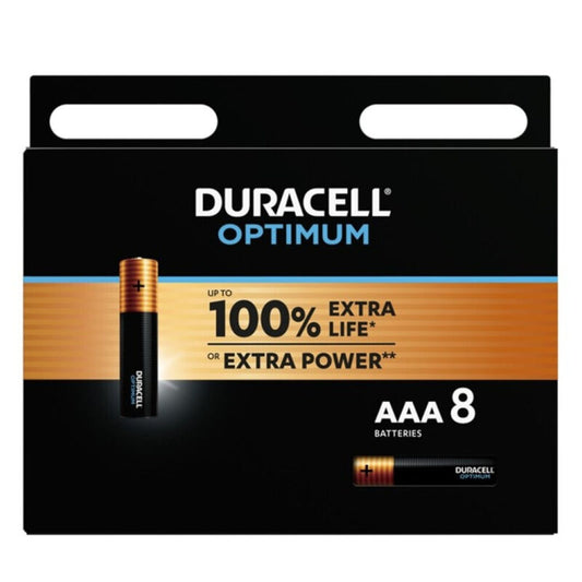 DURACELL - BATTERIA ALCALINE AAA OPTIMUM LR03 BLISTER*8