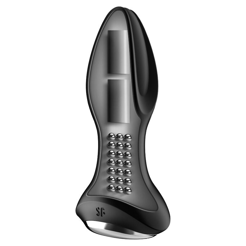 SATISFYER - ROTATOR PLUG 2+ PLUG VIBRADOR APP ROJO