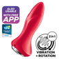 SATISFYER - ROTATOR PLUG 1+ PLUG VIBRADOR APP NEGRO
