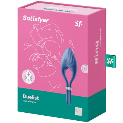 SATISFYER - DUELIST ANILLO VIBRADOR GRIS