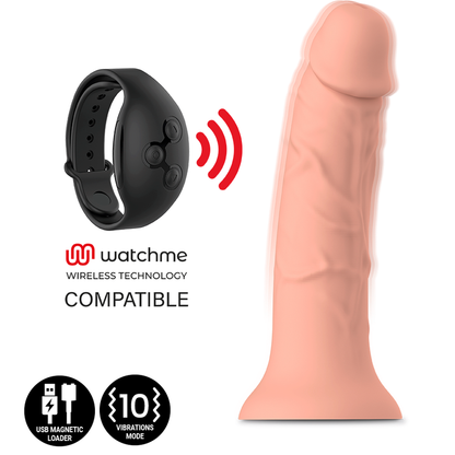 MITOLOGIA - ASHER ORIGINAL DILDO M - VIBRATORE COMPATIBILE CON LA TECNOLOGIA WIRELESS WATCHME