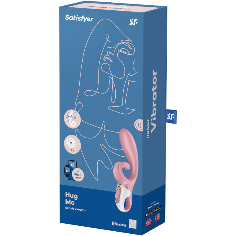 SATISFYER - APP VIBRATORE CONIGLIO HUG ME BLU