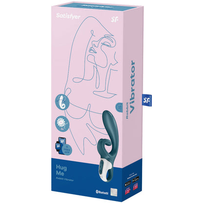 SATISFYER - APP VIBRATORE CONIGLIO HUG ME BLU