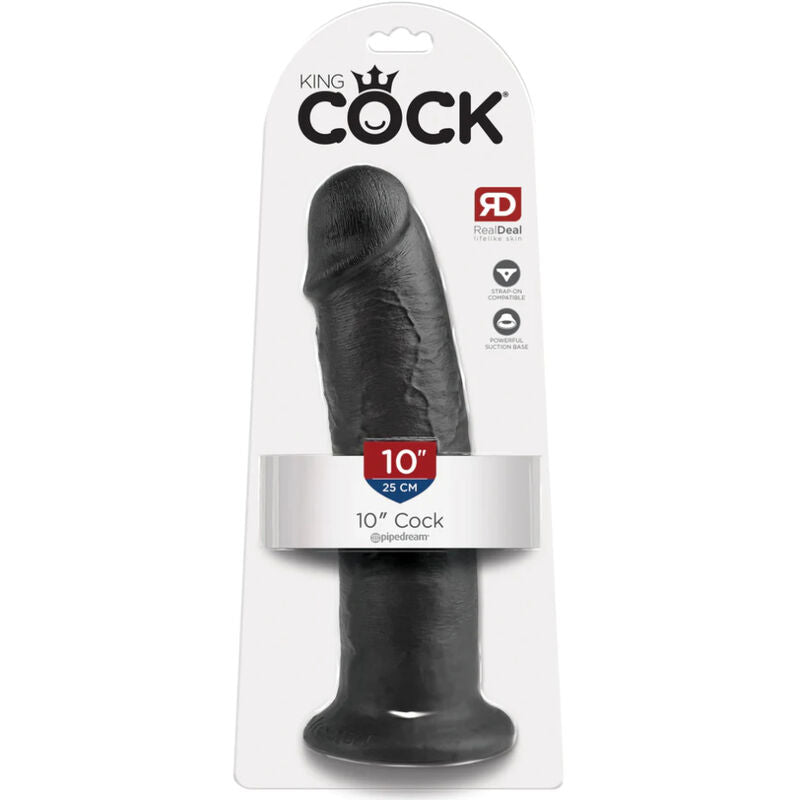 KING COCK - 10 PENI NERI 25 CM