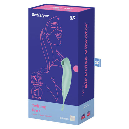 SATISFYER - TWIRLING PRO+ STIMOLATORE E VIBRATORE APP VERDE