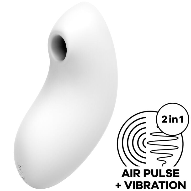 SATISFYER - VULVA LOVER 2 STIMOLATORE E VIBRATORE BIANCO