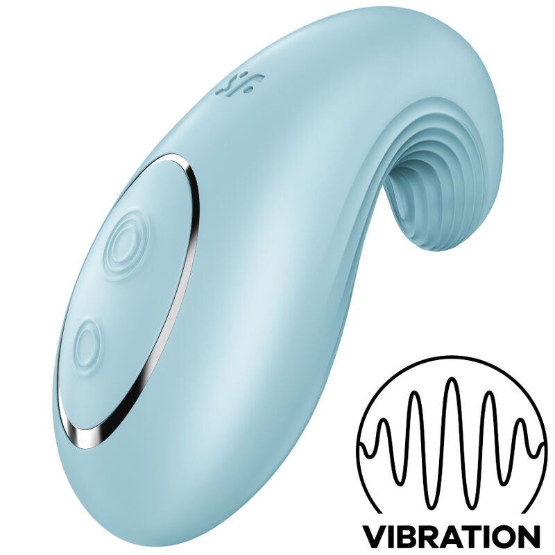 SATISFYER - DIPPING DELIGHT VIBRADOR LAY-ON ROJO