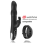 BRILLY GLAM - VIBRATORE E ROTATORE MOEBIUS RABBIT COMPATIBILE CON LA TECNOLOGIA WIRELESS WATCHME