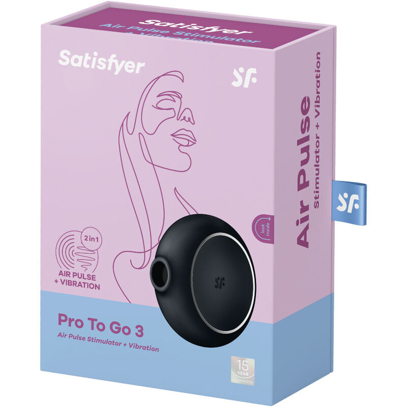 SATISFYER - PRO TO GO 3 DOPPIO STIMOLATORE E VIBRATORE BLU