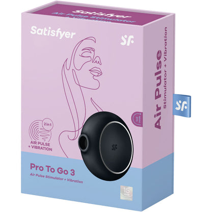 SATISFYER - PRO TO GO 3 DOPPIO STIMOLATORE E VIBRATORE BLU