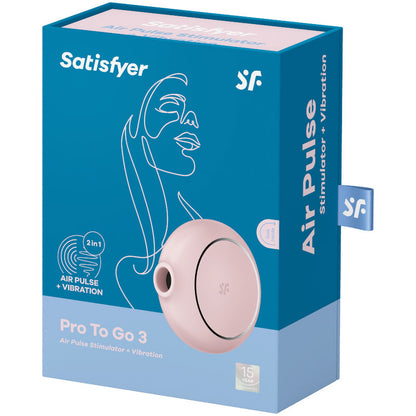 SATISFYER - PRO TO GO 3 DOPPIO STIMOLATORE E VIBRATORE BLU