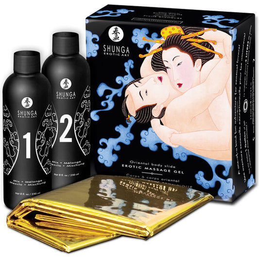 SHUNGA - GEL PER MASSAGGIO EROTICO CORPO-CORPO ORIENTALE CON FRUTTI ESOTICI 