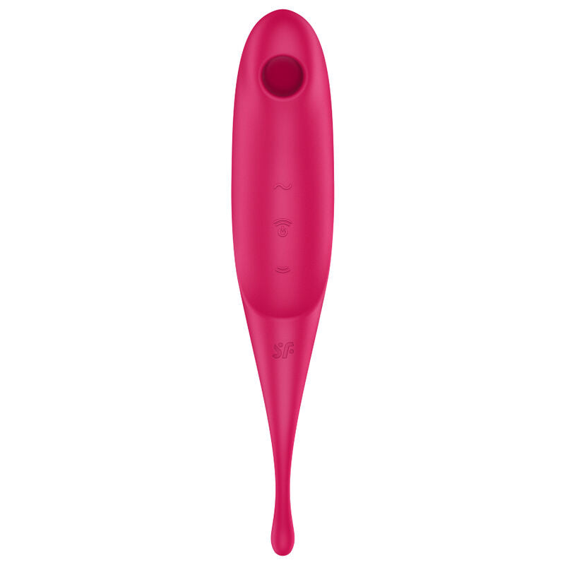 SATISFYER - STIMOLATORE E VIBRATORE TWIRLING PRO BLU
