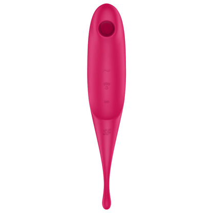 SATISFYER - STIMOLATORE E VIBRATORE TWIRLING PRO BLU
