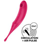 SATISFYER - STIMOLATORE E VIBRATORE TWIRLING PRO BLU