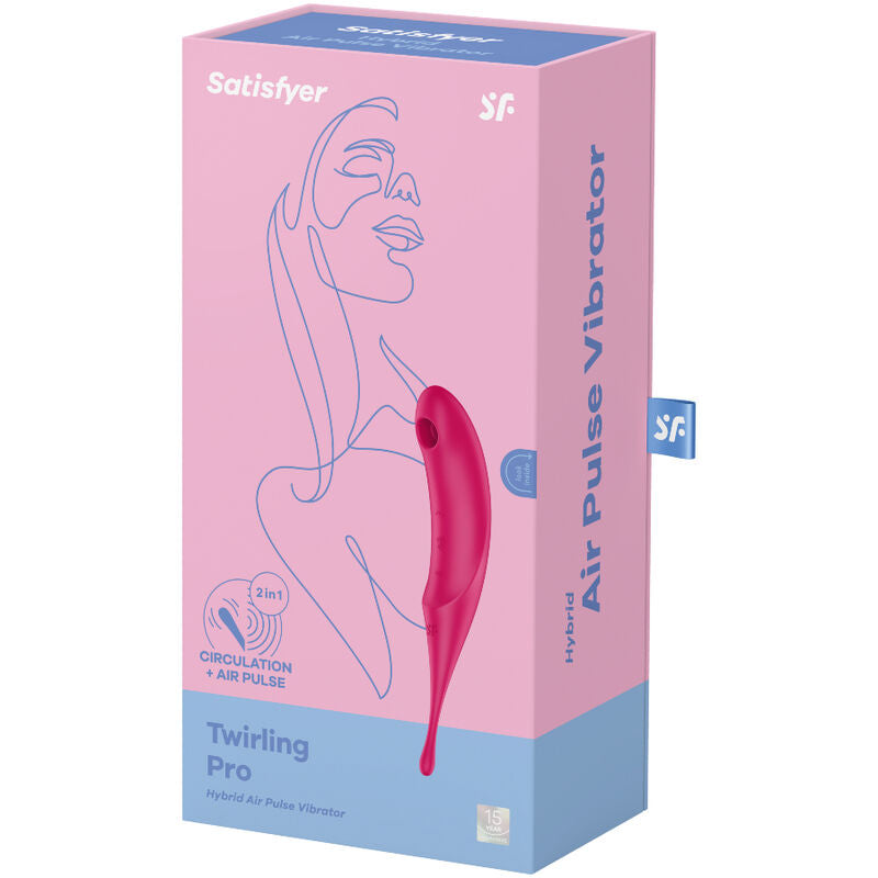 SATISFYER - STIMOLATORE E VIBRATORE TWIRLING PRO BLU