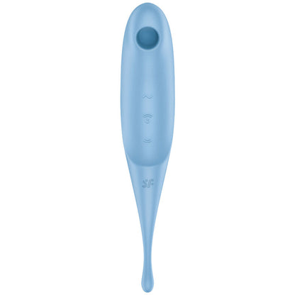 SATISFYER - STIMOLATORE E VIBRATORE TWIRLING PRO BLU