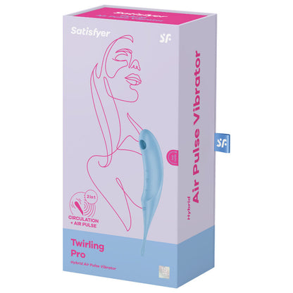 SATISFYER - STIMOLATORE E VIBRATORE TWIRLING PRO BLU
