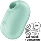 SATISFYER - PRO TO GO 2 DOPPIO STIMOLATORE E VIBRATORE VERDE