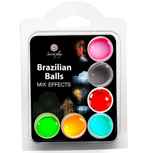 SET DI GIOCHI SEGRETO 6 PALLINE BRASILIANE EFFETTI MISTI