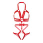 LEG AVENUE - KINK TEDDY ARNÉS CON TACHUELAS TALLA L - ROJO