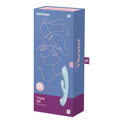 SATISFYER - VIBRATORE IBRIDO TRIPLE OH BLUE