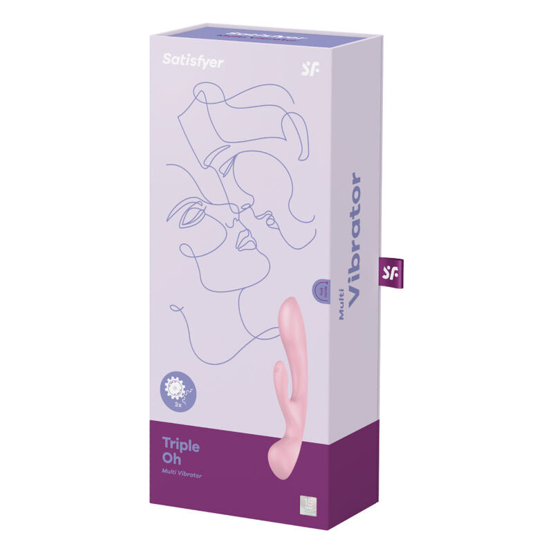SATISFYER - VIBRATORE IBRIDO TRIPLE OH BLUE