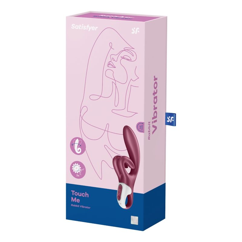 SATISFYER - VIBRATORE CONIGLIO BLU TOCCAMI
