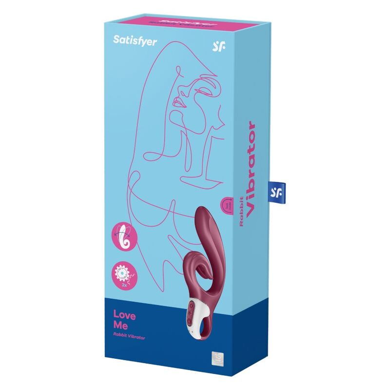 SATISFYER - VIBRATORE CONIGLIO ROSSO LOVE ME